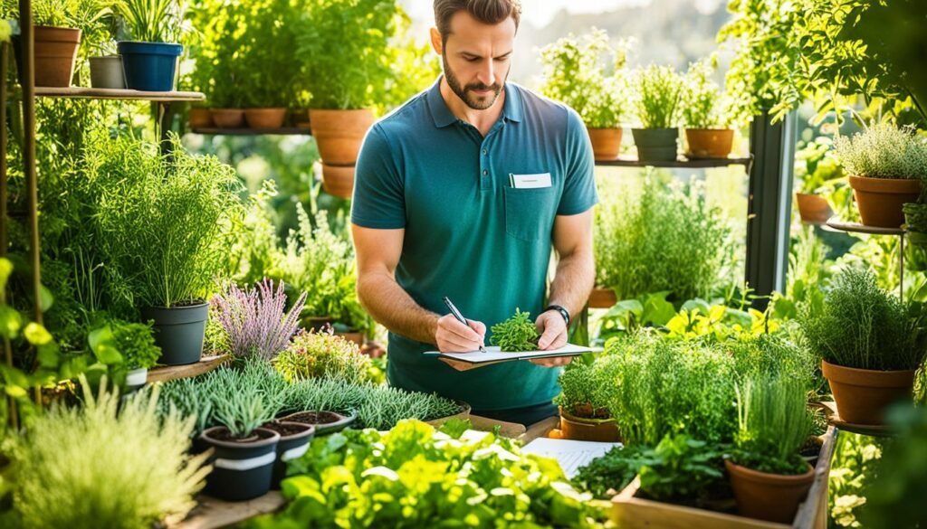 Careful planning and detailed notes make for a flourishing herb haven – garden diligence in action. - Apentlandgarden.com